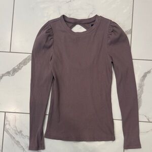 GAP Cut Out Back Elegant Mauve Women's Top